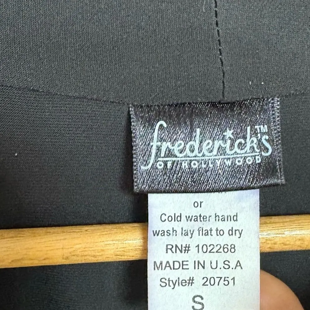 Fredricks Of Hollywood Black Cold Shoulder‎ Dress Size Small - Image 7