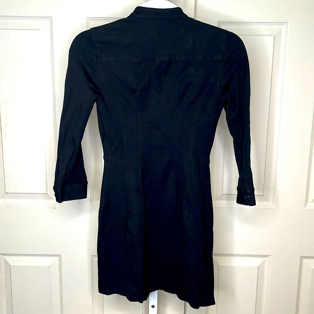 Y2k Armani Exchange Women’s Zip up Mock Neck Dress size 0 - Image 5