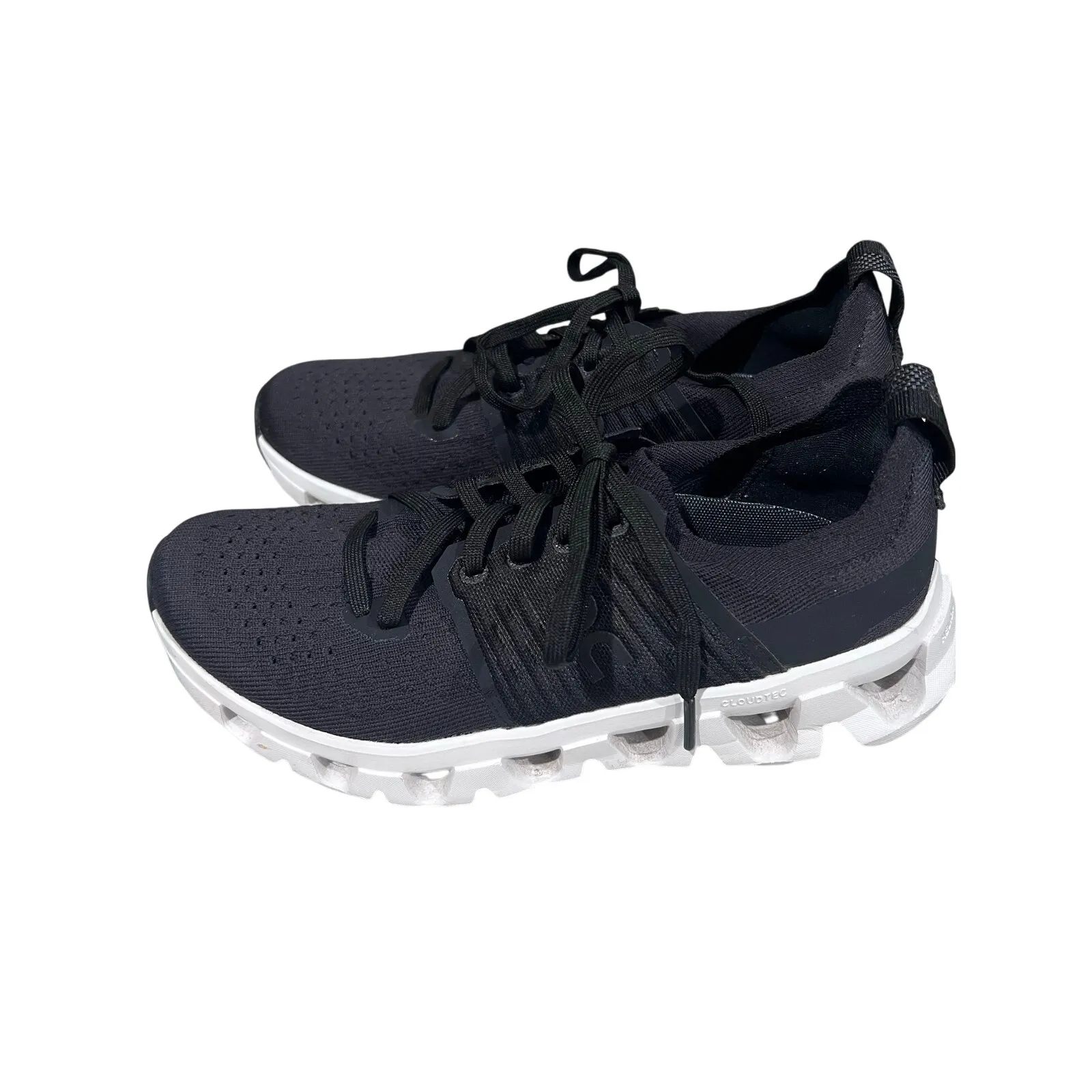 On Cloudswift Women’s 7.5 Black White Running Shoes CloudTec Cushion Sneakers - Image 13