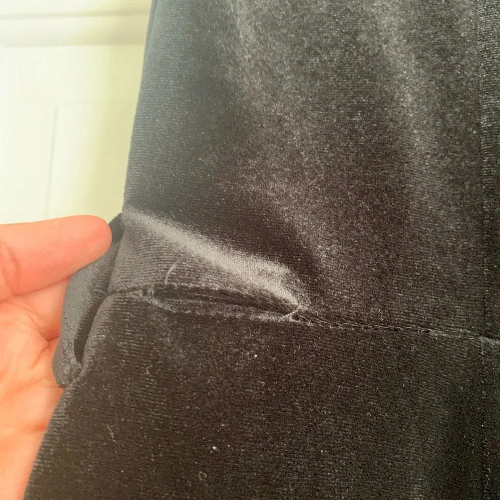 ModCloth Black Velvet Jumpsuit Size M Holiday Party Outfit Christmas NYE‎ Chic - Image 7