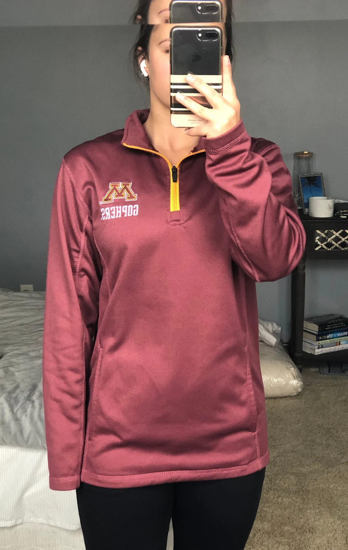 Rivalry Threads Maroon Minnesota Gophers Quarterzip - Image 2