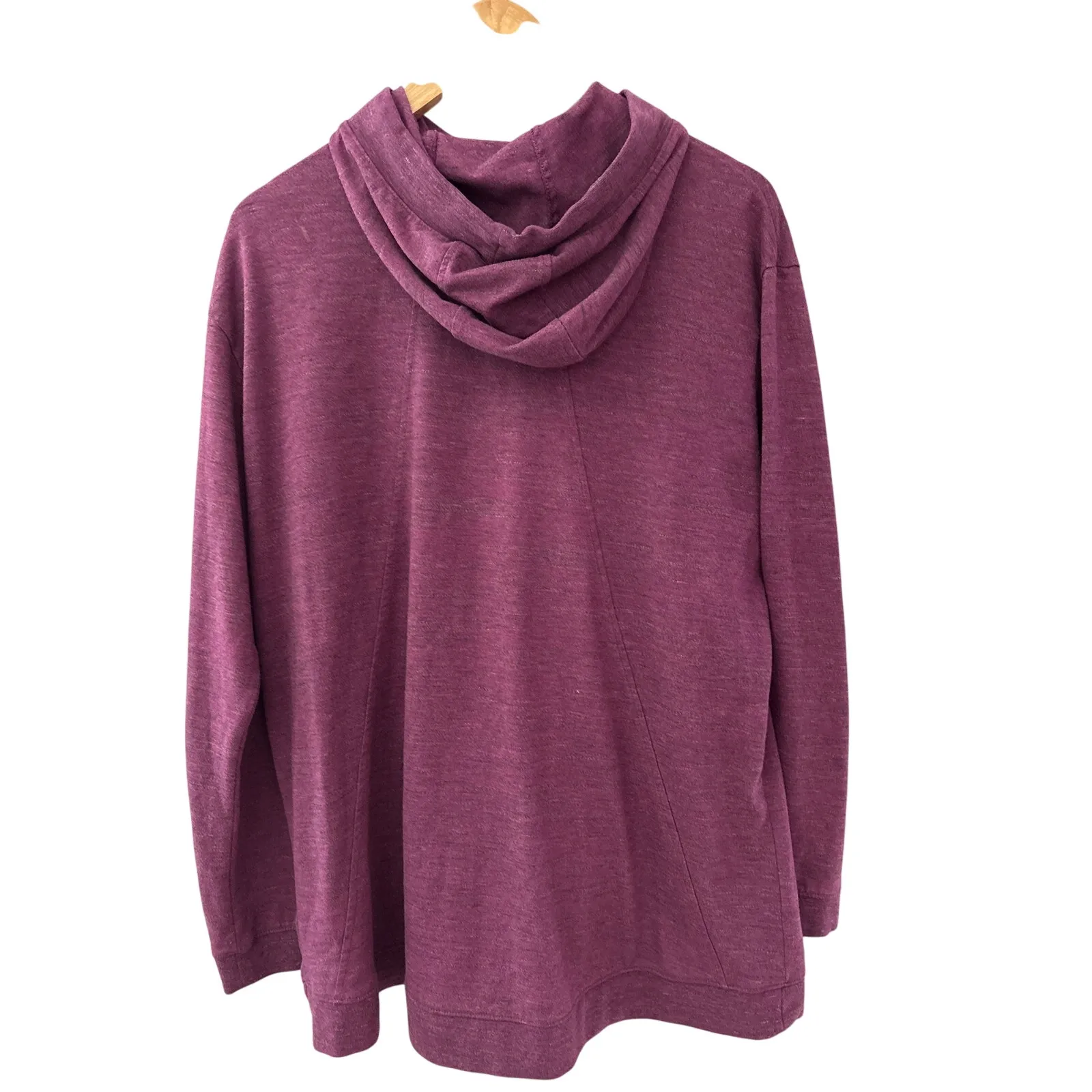 Nike High Neck Pullover Front Kangaroo Pocket Pullover‎ Hoodie Purple Size XL - Image 3