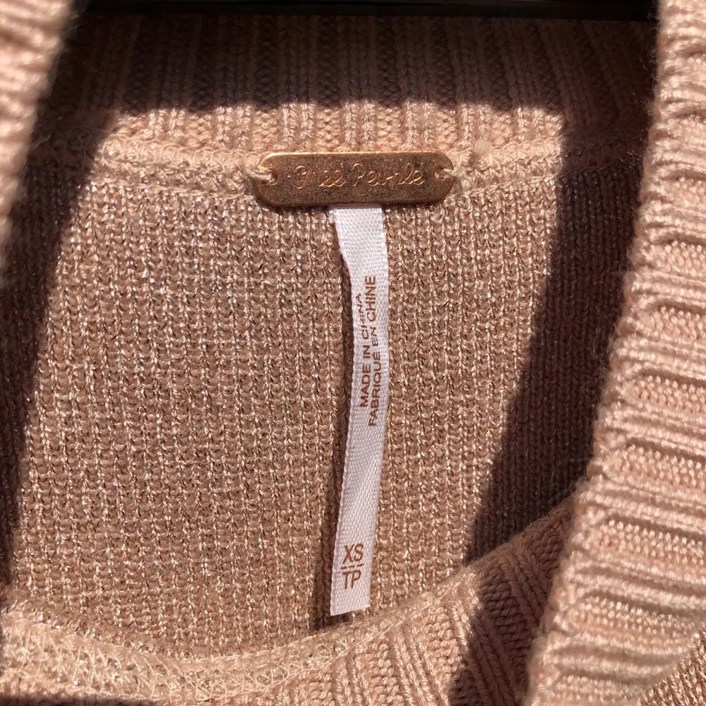 Free People women sweater Starry Night Metallic Mock XS - Image 8