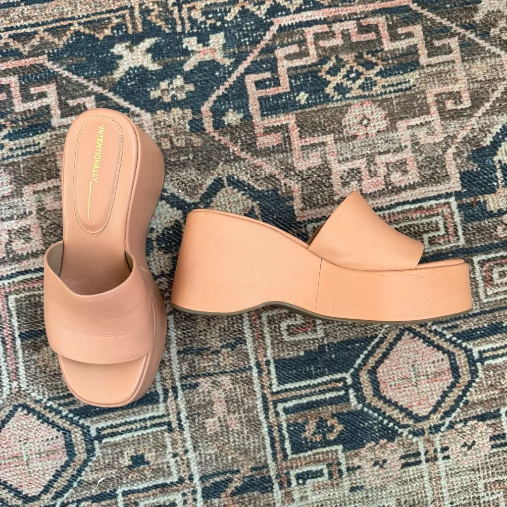 Intentionally Blank Tiba Terracota Platform Slip On Sandals EU 39 / US 8.5 - Image 5