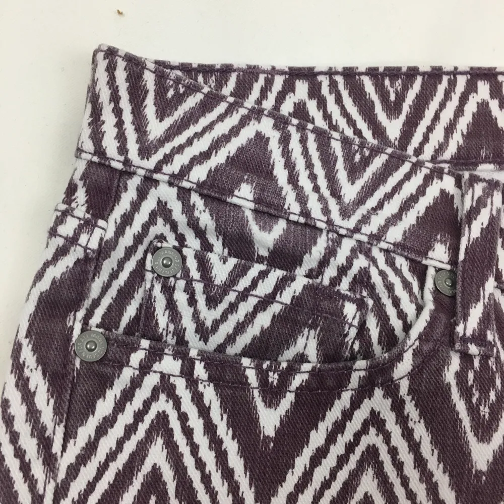 7 FAM Skinny Diamond Print Crop Jeans 27 - Image 8