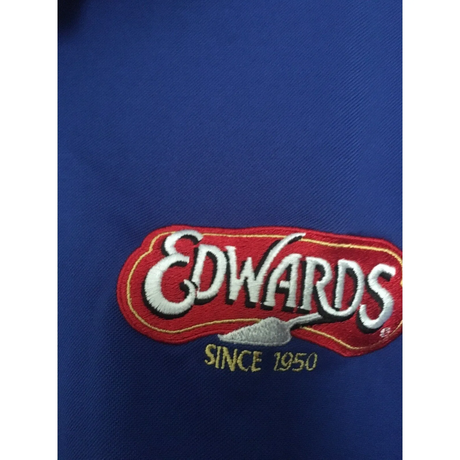 Wearguard Adult Unisex Short Sleeve Polo Shirt Edwards Since 1950 Size 1XL Blue - Image 3