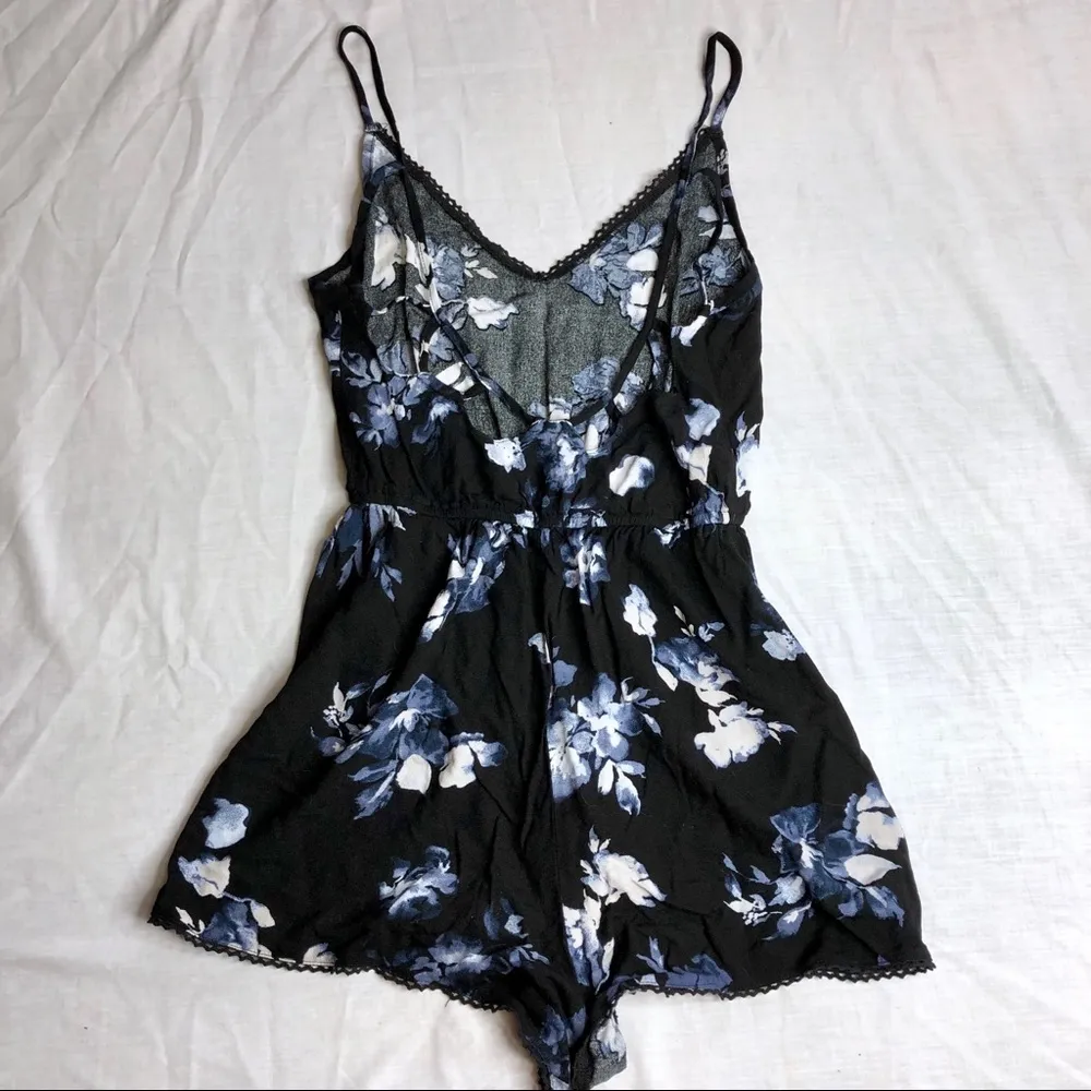 Black Floral Romper - Image 5