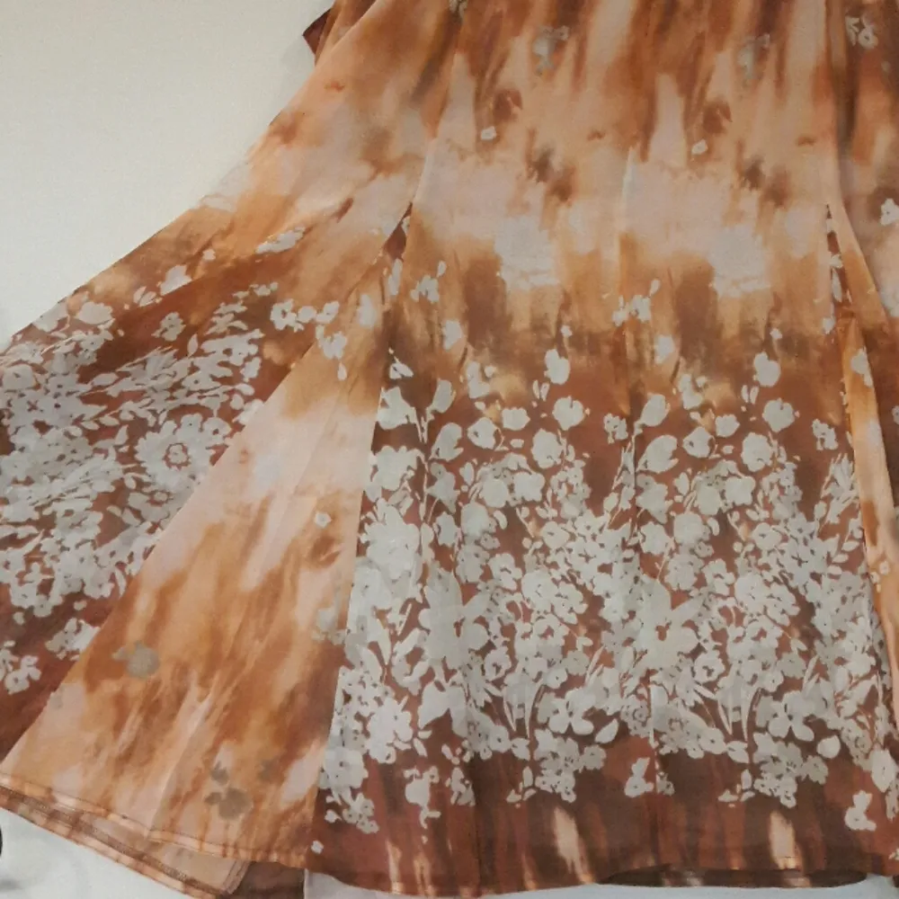 Women's 20w Skirt Flouncy Pleated Floral A-line - Image 3