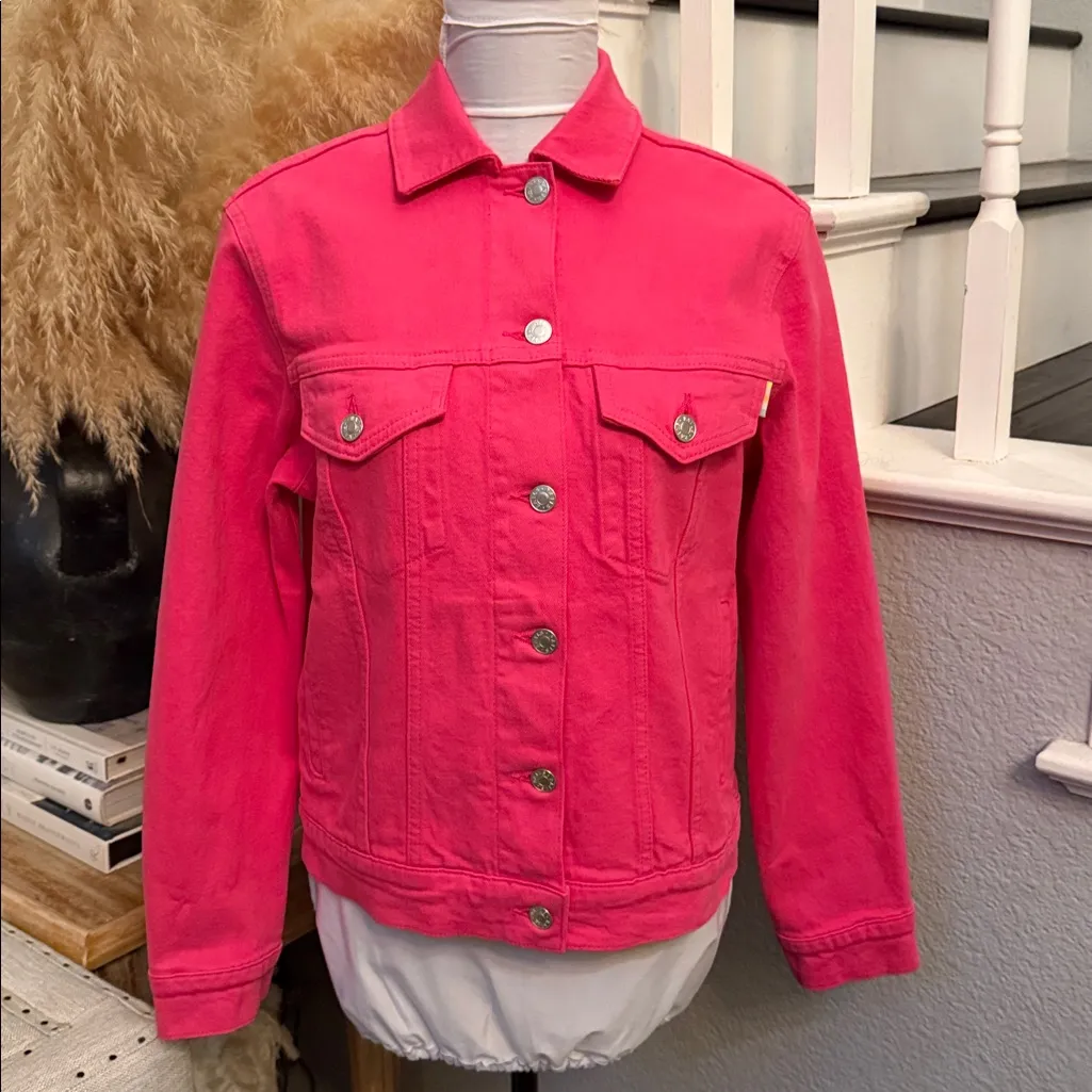 Rails  The Normandie Denim Jacket – Hibiscus Size XS - Image 2