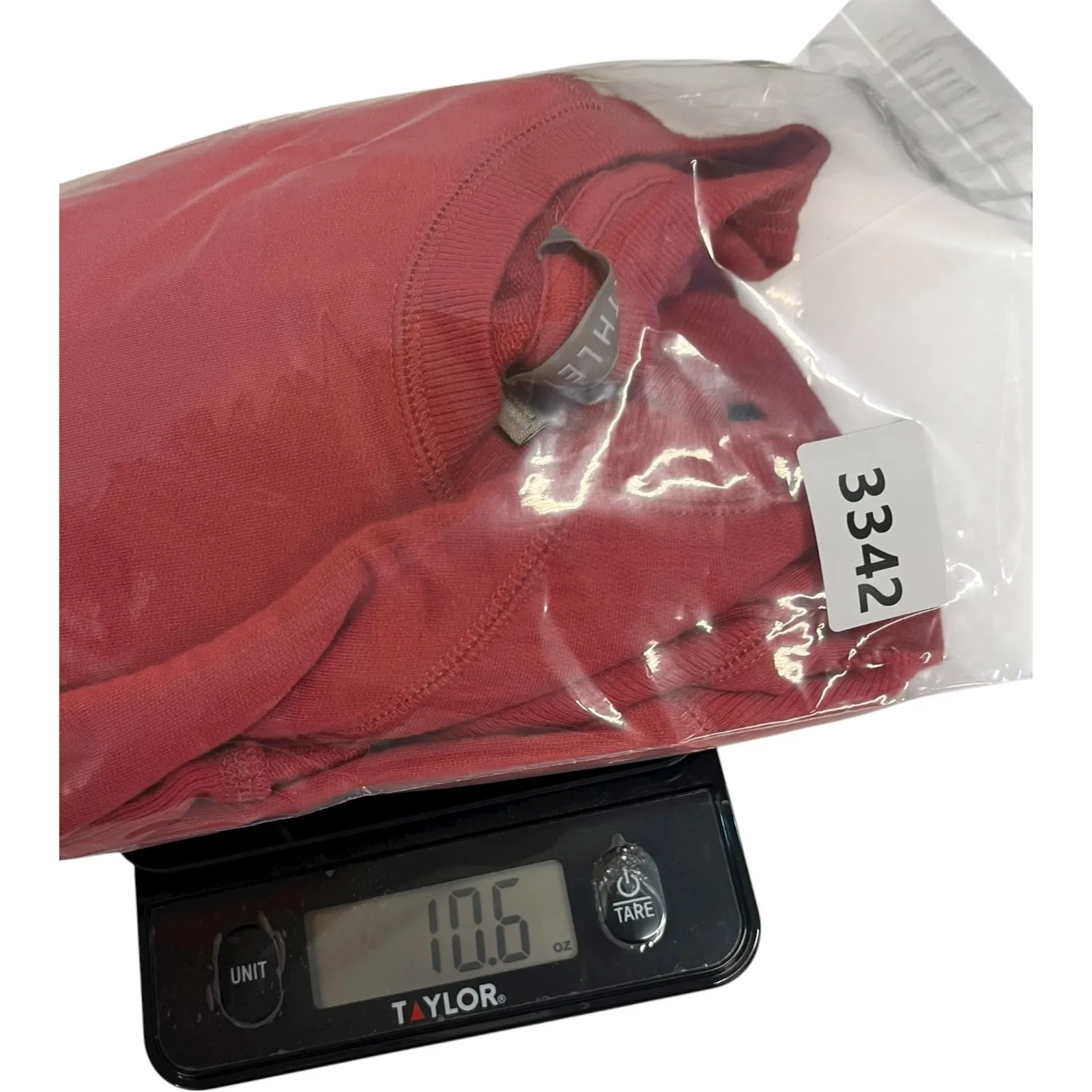 Athleta Sweatshirt Womens Medium Red Asymmetrical Hem Modal Workout Gym Classic - Image 12