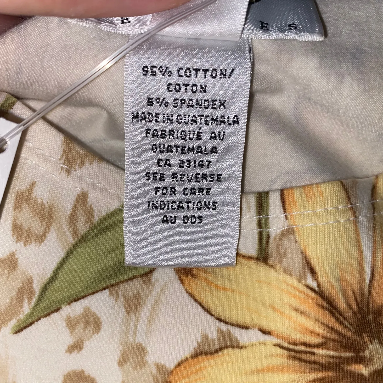 00s Vintage TALBOTS Floral Animal Print Short Sleeve T-Shirt New With Tags - Image 4