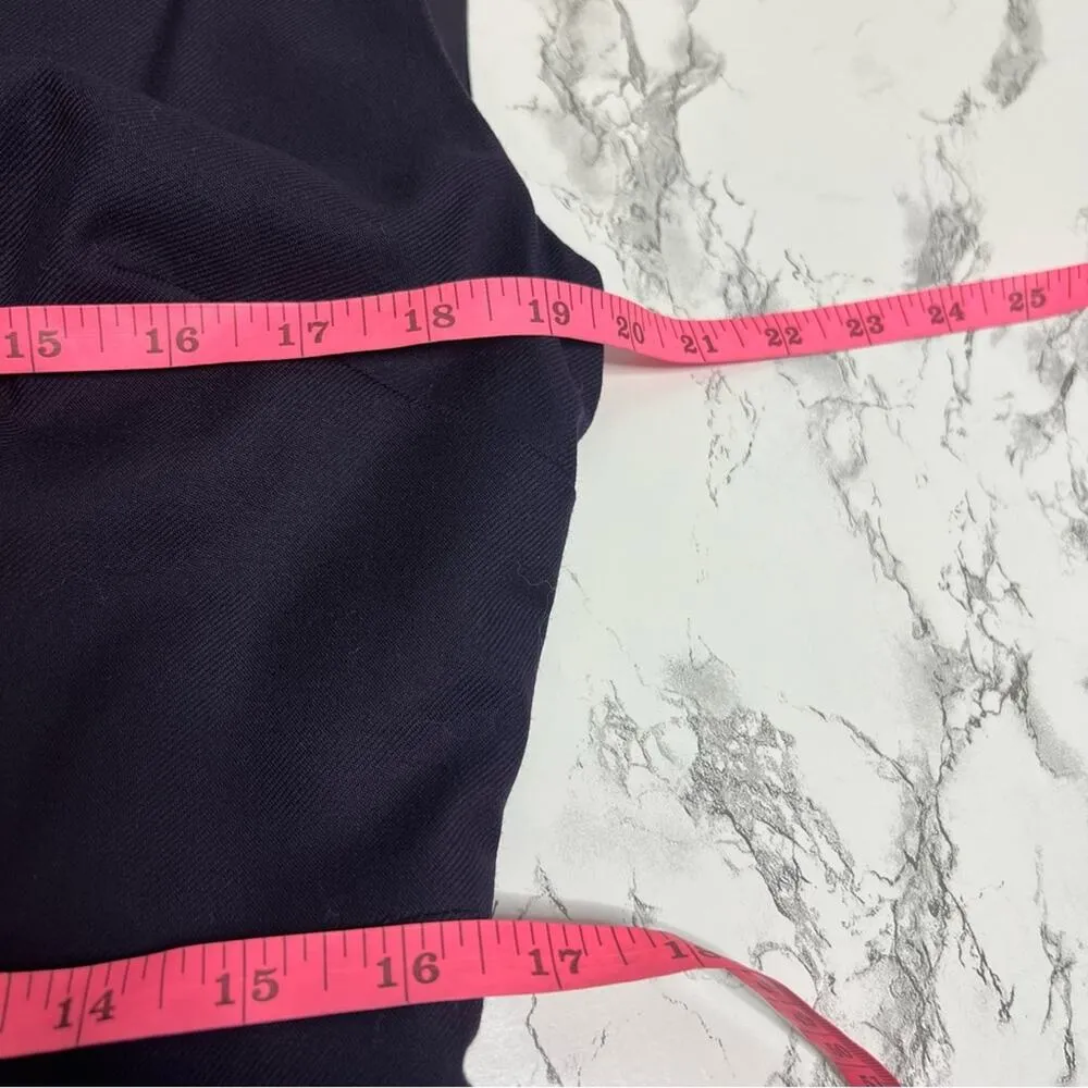 Brooks Brothers Loro Piana wool sheath dress navy Sz 12 - Image 8