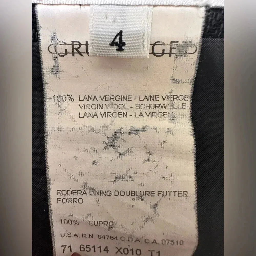 Giorgio Armani Le Collezioni Gruppo Wool Pencil Straight Skirt Womens 4 - Image 8