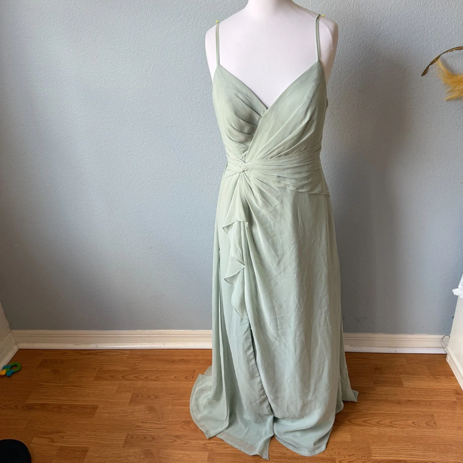 Azazie Akita A-Line Chiffon Dress Size 10 - Image 4