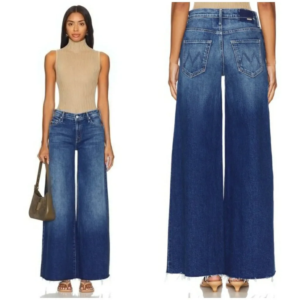 💕MOTHER💕 The Swisher Sneak Fray Jeans ~ Punch Buggy 20 NWT Blue Size 30 - Image 11