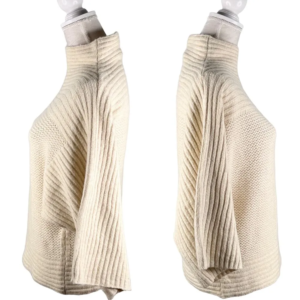 Marc New York Sweater Cream Beige XS Dolman Sleeves Mock Neck New - Image 3