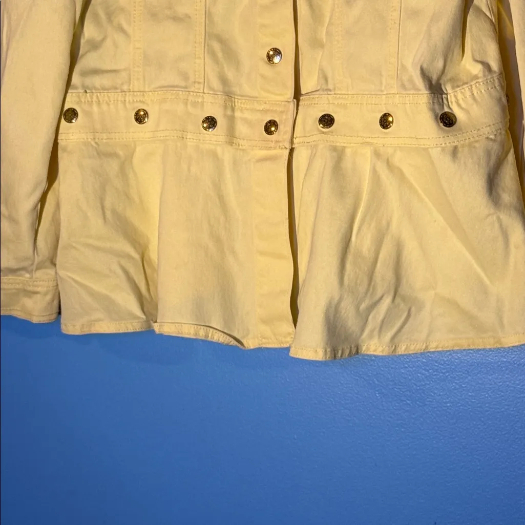 Diane Gilman Yellow Jean Jacket - Image 3