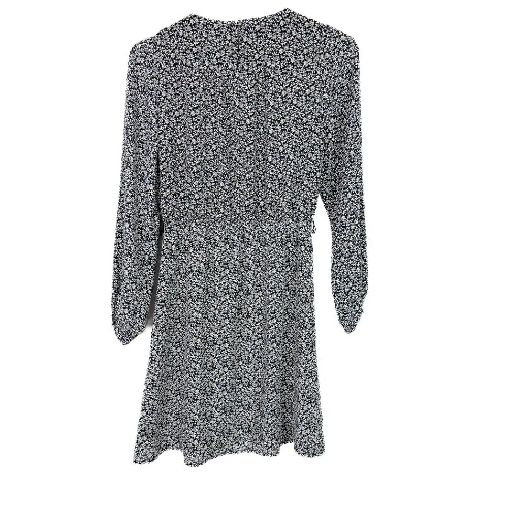 NWT  Floral Long Sleeve Ruffle Dress Black Size 2P 2 Petite NEW - Image 9