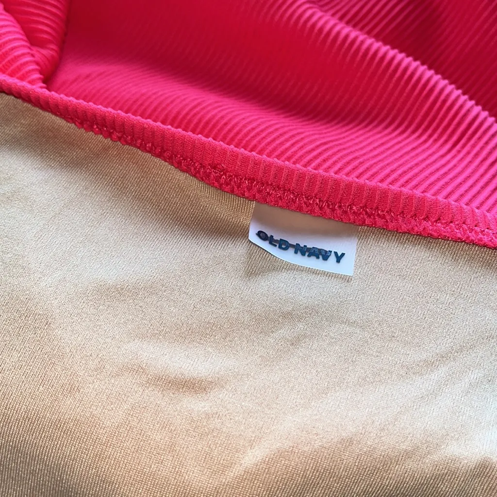 NWOT OLD NAVY Halter Neck One Piece Swimsuit In Cosmic rouge SZ-4X - Image 8