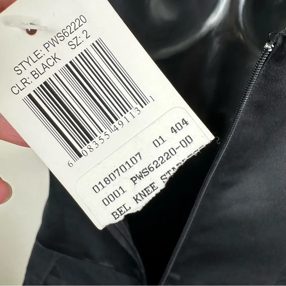 NEW BCBGMAXAZRIA Dress Womens 2 Black Organza Tulle Fairy Goth Dark Whimsy Y2K - Image 10