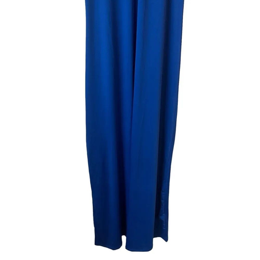 Jolie & Joy Dress Womens Large Blue Sleeveless Strappy Maxi Stretch A Line NEW - Image 3