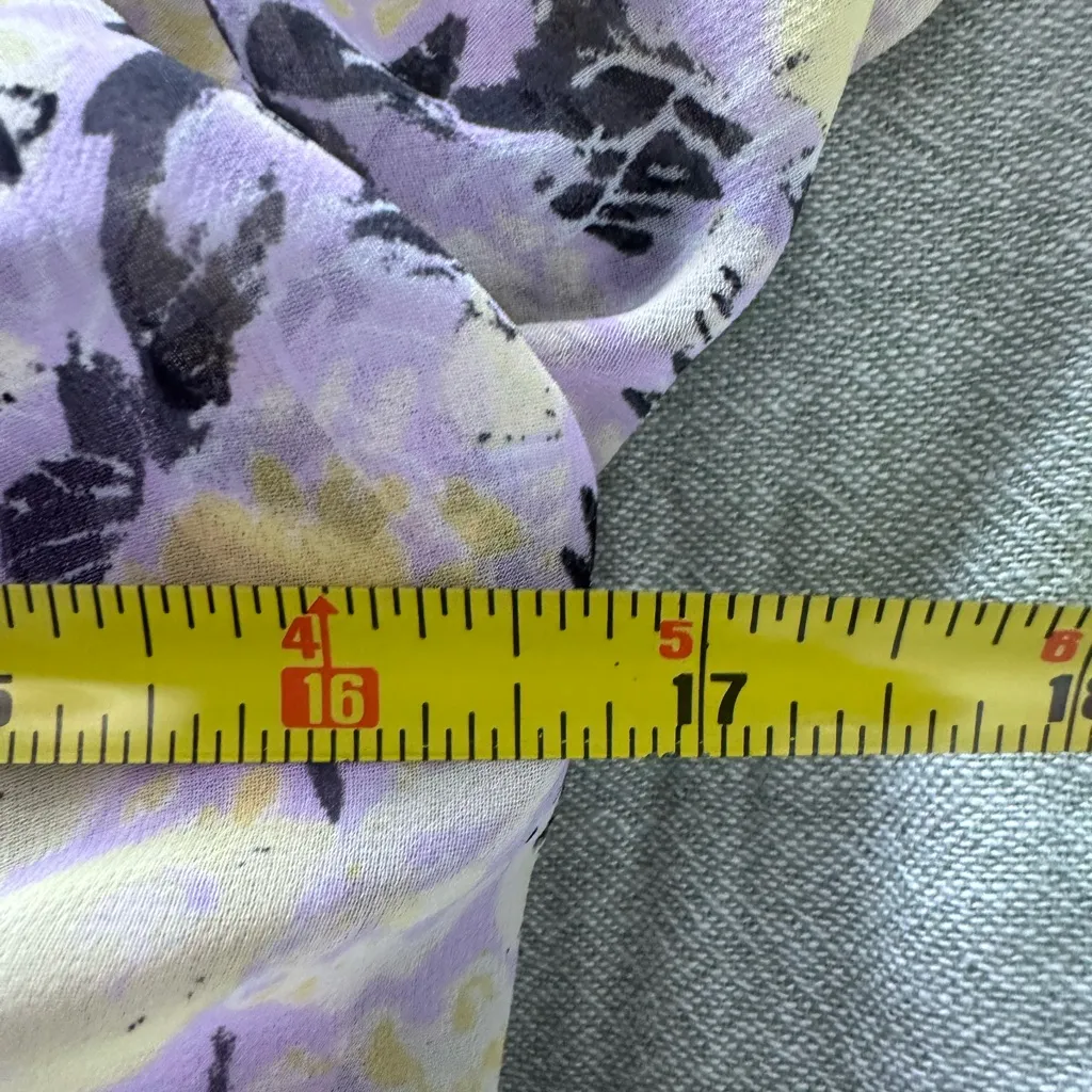 Free People Mabel Floral Printed Blouse Size M - Image 6