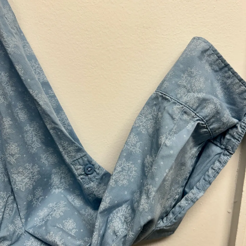 Riders by Lee Blue Floral Button Down Shirt - Image 3