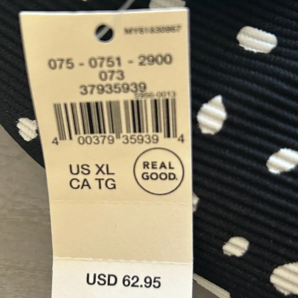 NEW WITH TAGS Aerie Ribbed Wrap One Piece Polka Dot Swimsuit Size XL Size 16 NEW - Image 3