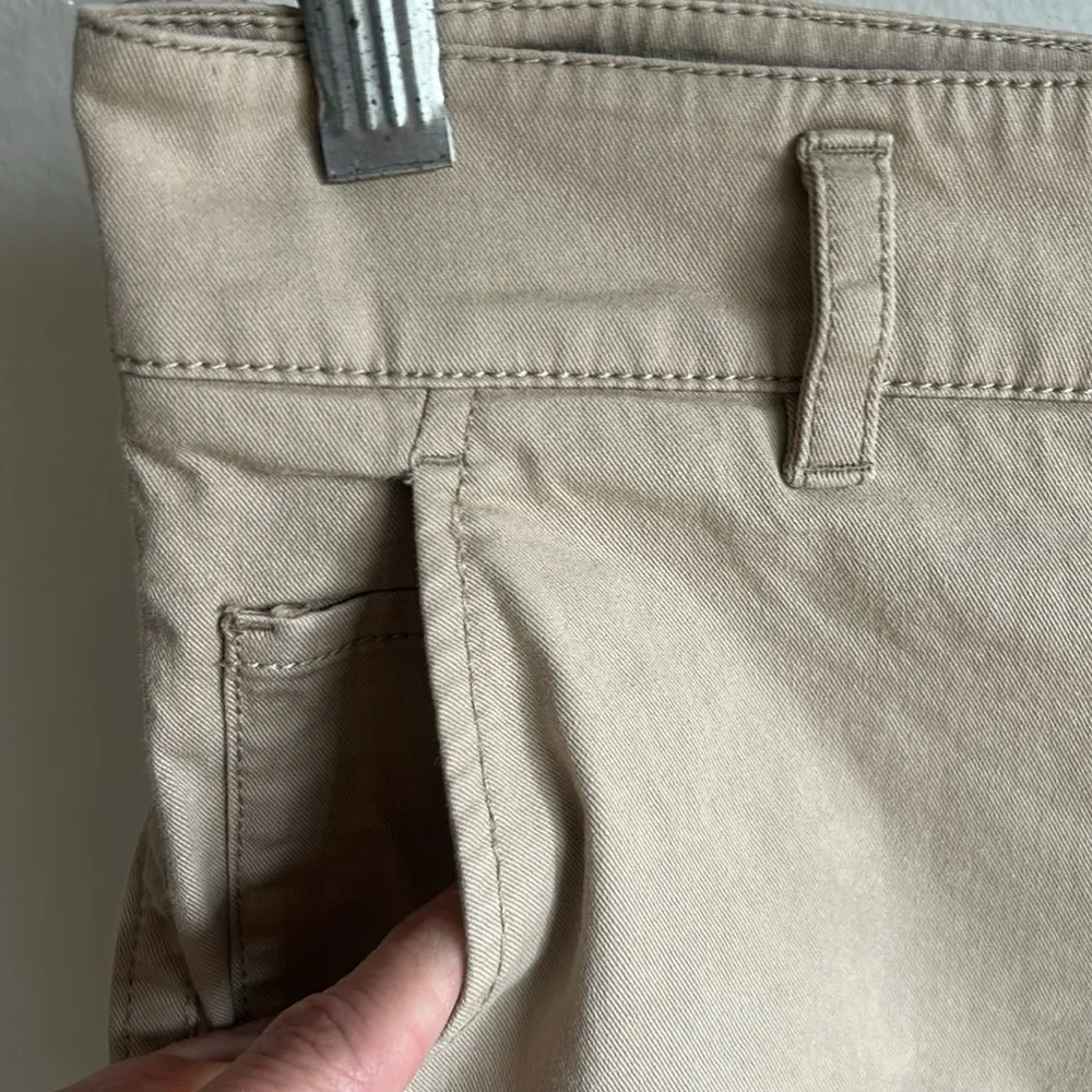 Vintage Prada Cropped Khaki Tan Casual Pants Size 42 - Image 5