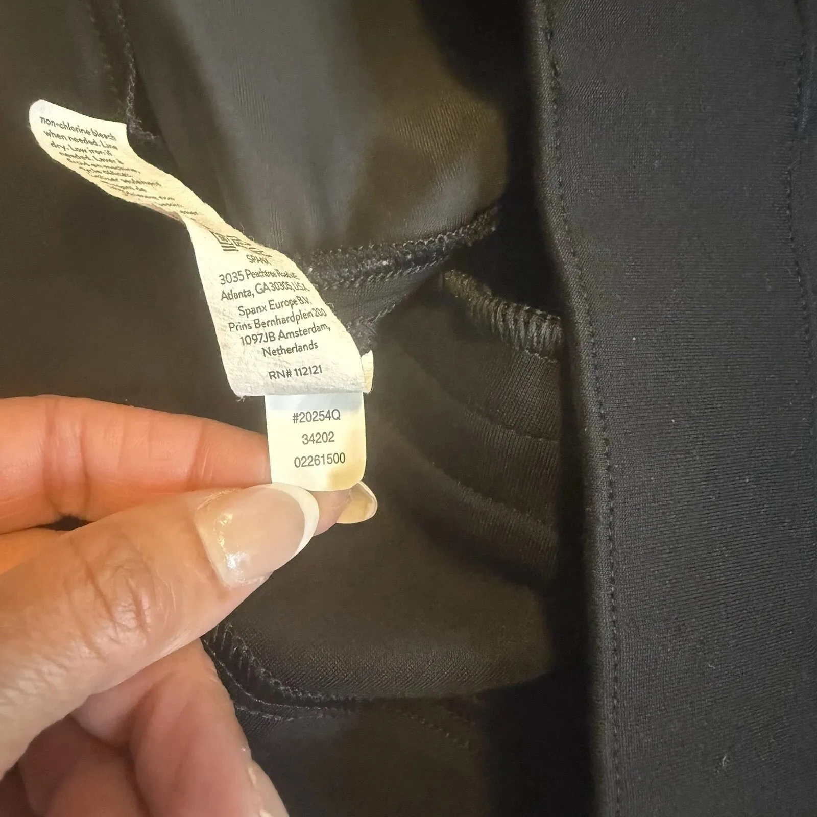 Spanx Women's Black Pull On Perfect‎ Fit Ponte Slim Straight Cropped Pant Sz L # - Image 8