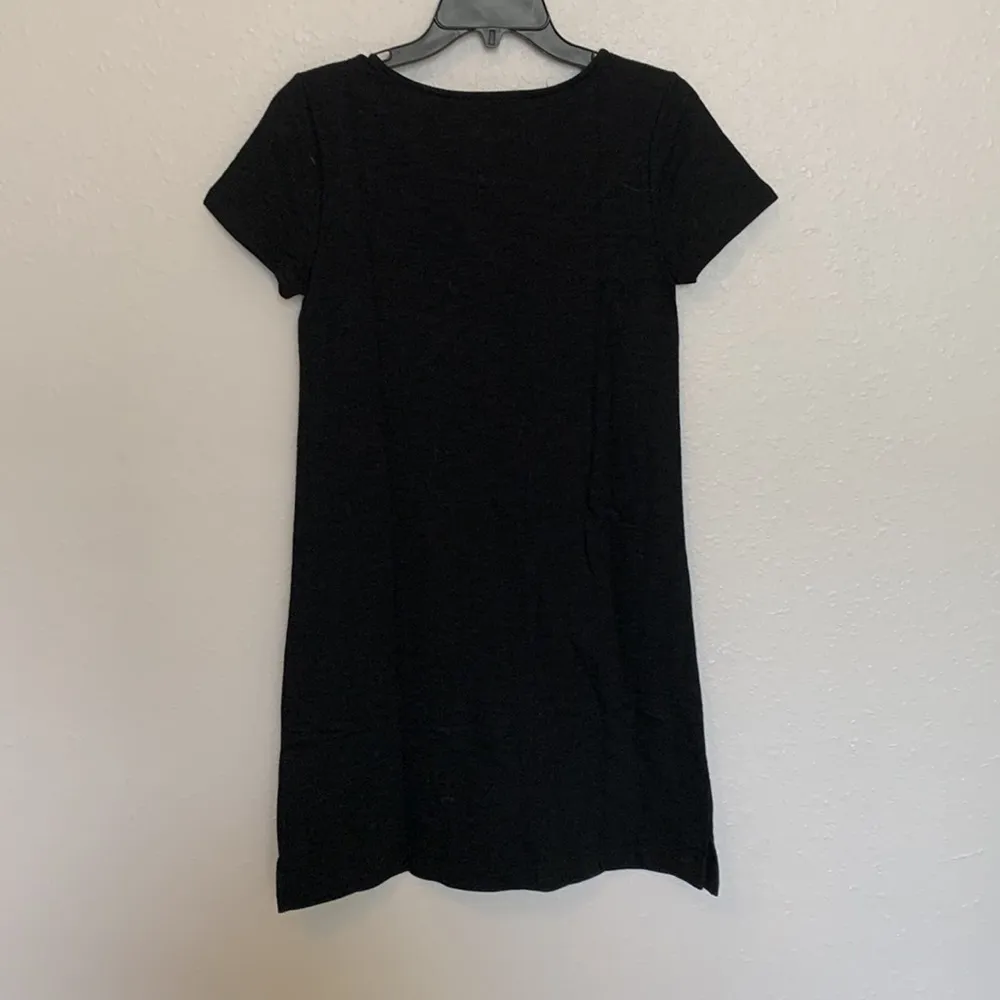 Gap 100% Cotton Faux Leather Pocket TShirt Dress Size XS - Image 9