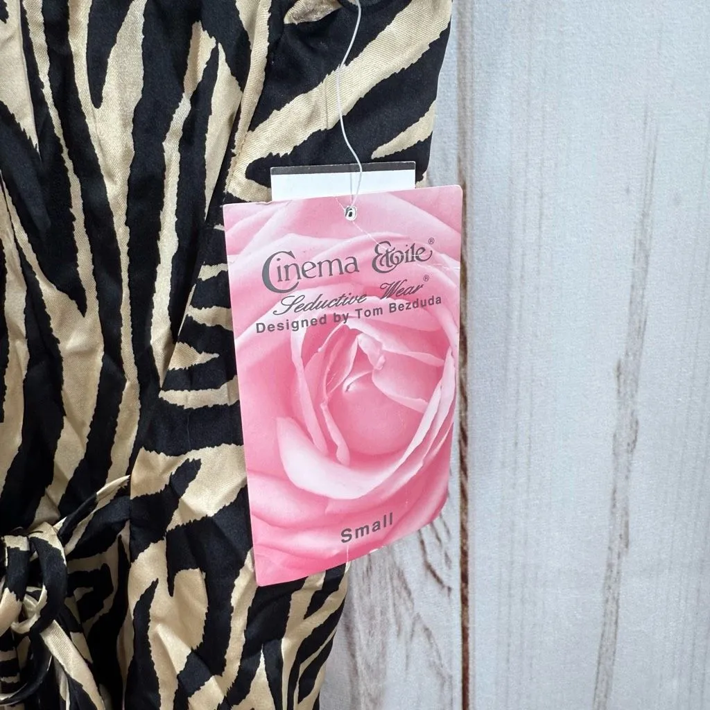 Seductive Wear by Cinema Etoile Women’s Small Animal Print Patterned Blouse Top - Image 3