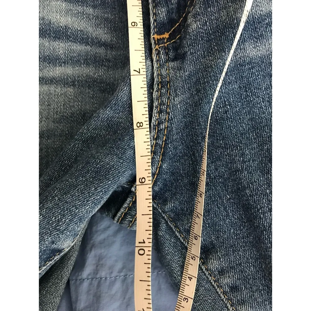 AG Adriano Goldschmied The Farrah Skinny Ankle Distressed Raw Hem Jeans Size 26R - Image 11