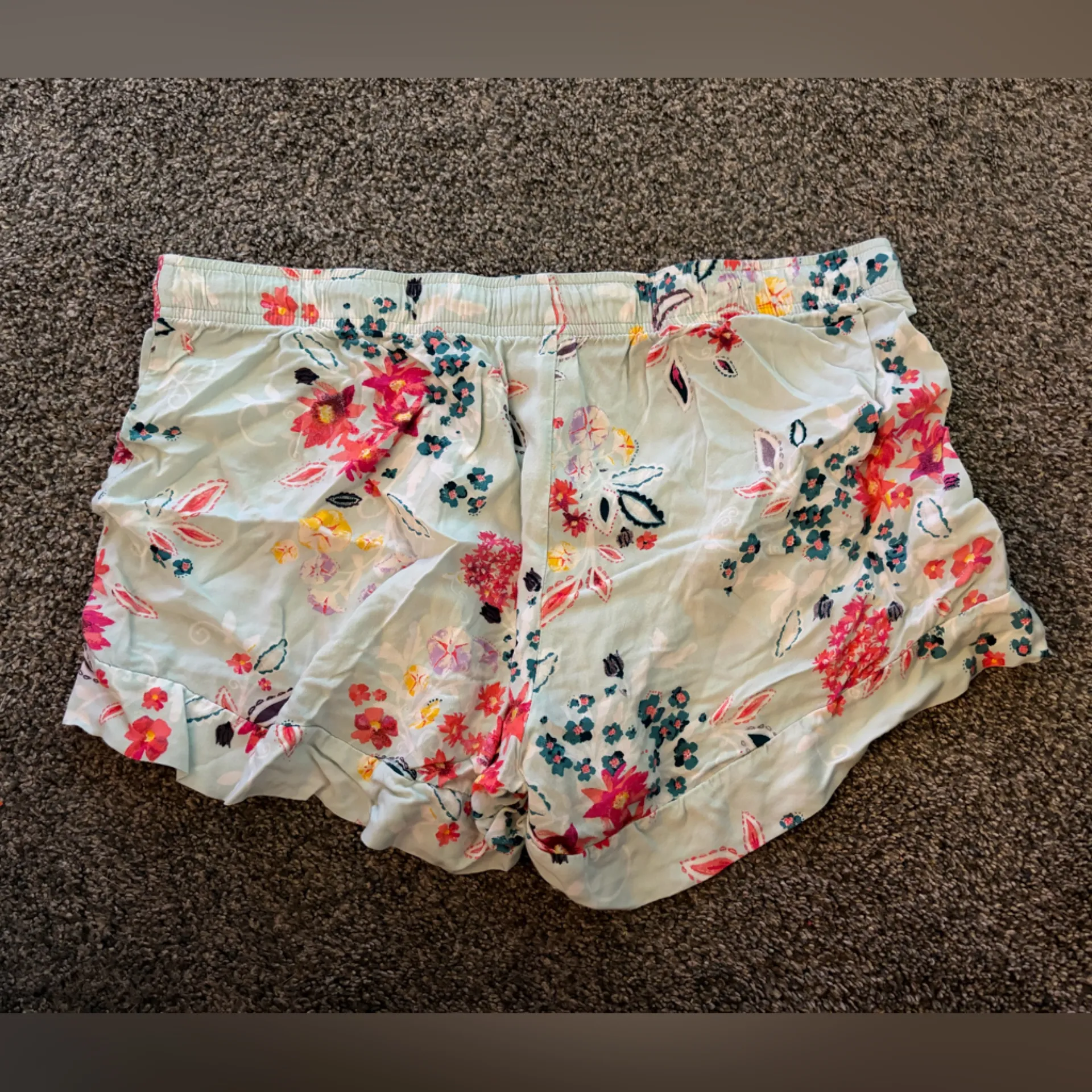 Gilligan & O'Malley Navy and Floral Pajama Set Blue Size XL - Image 4