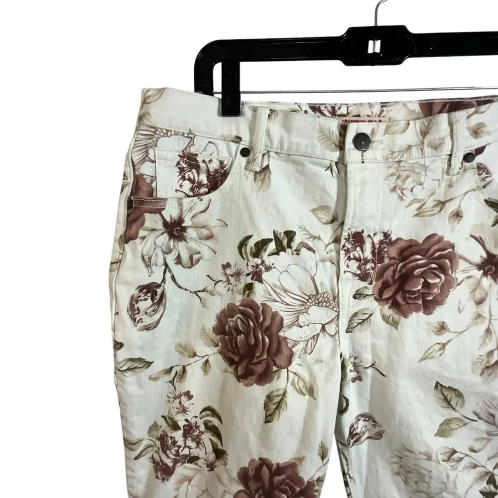 Johnny Was The Cropped Boyfriend Jeans in Rose Nwt - Image 16