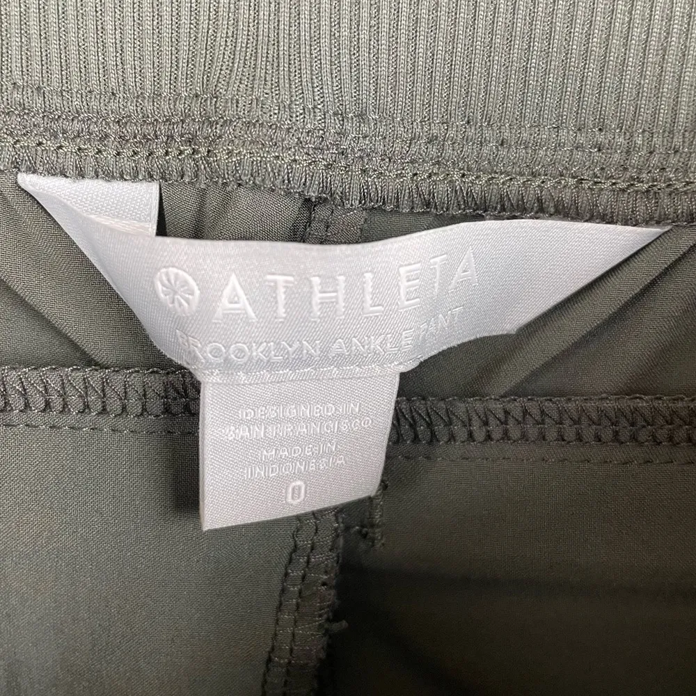 NEW Athleta Brooklyn Ankle Pant Mountain Olive Green Women's Size 0 Style 198671 - Image 6