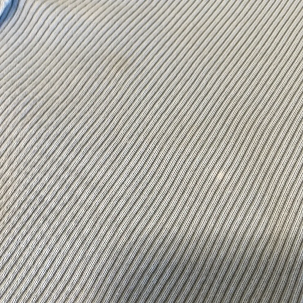 Light Blue  Ribbed Button Up V-Neck Tshirt - Image 2