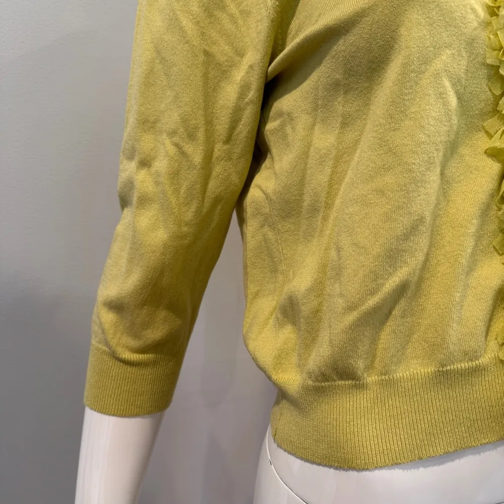 Cynthia Steffe Ruffled Cardigan Sweater - Image 4