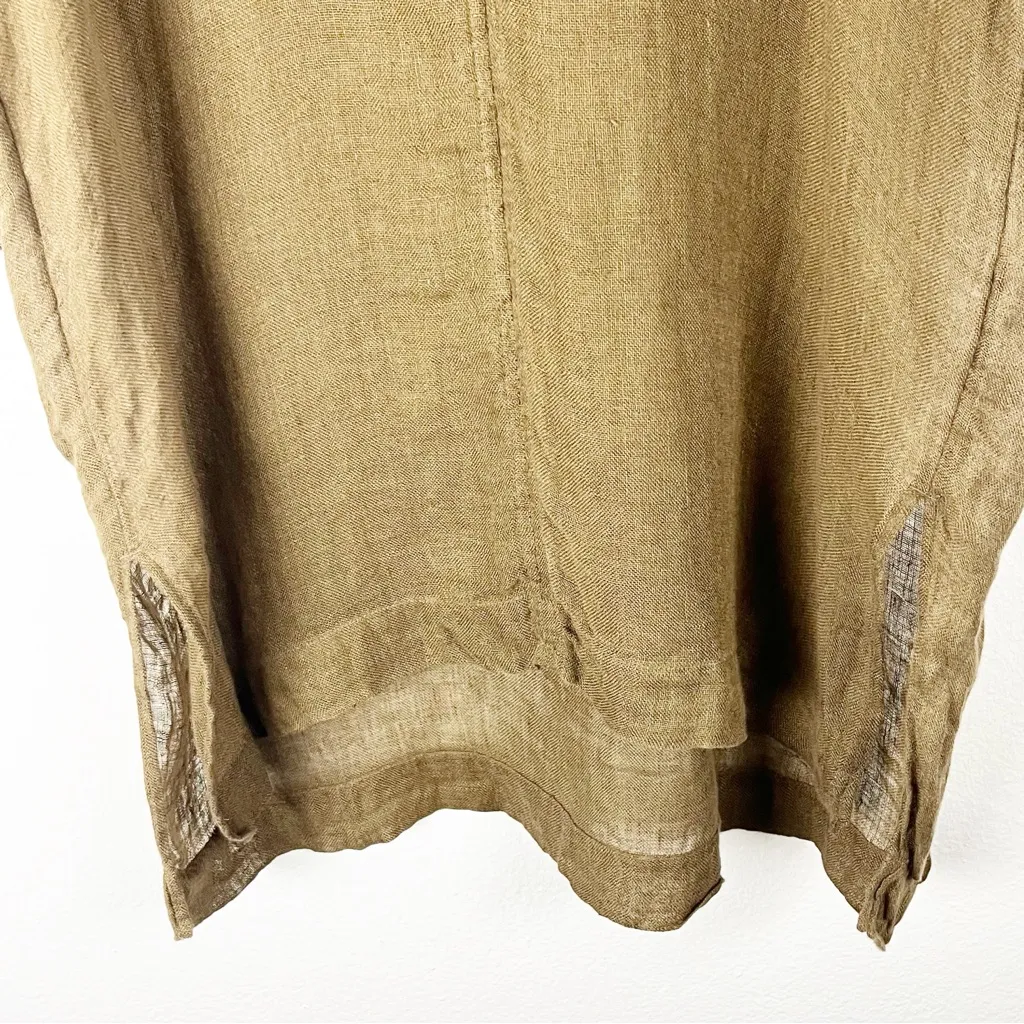 EILEEN FISHER 100% Organic Linen Gauzy Drop Shoulder Tunic Top, Size XXS/XS - Image 9