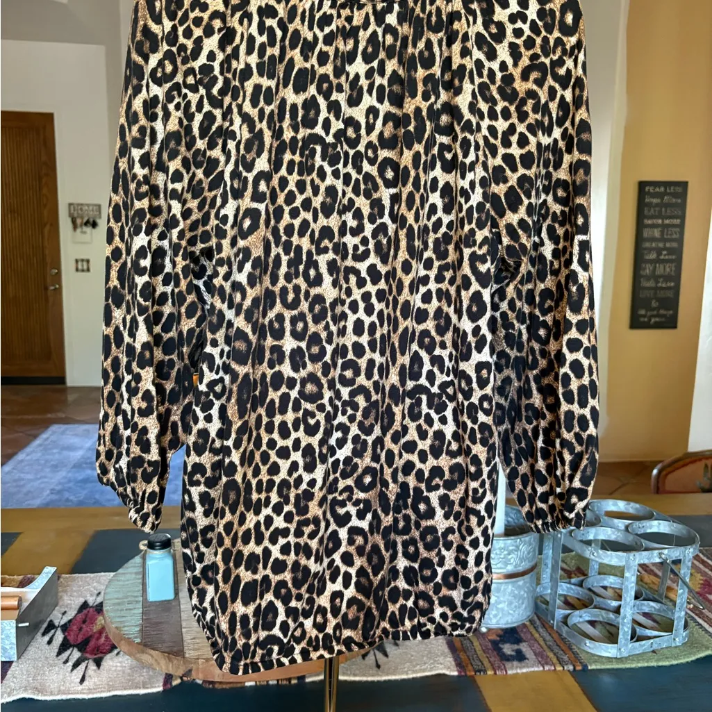 Michael Kors NWOT  Animal Print Blouse - Image 3