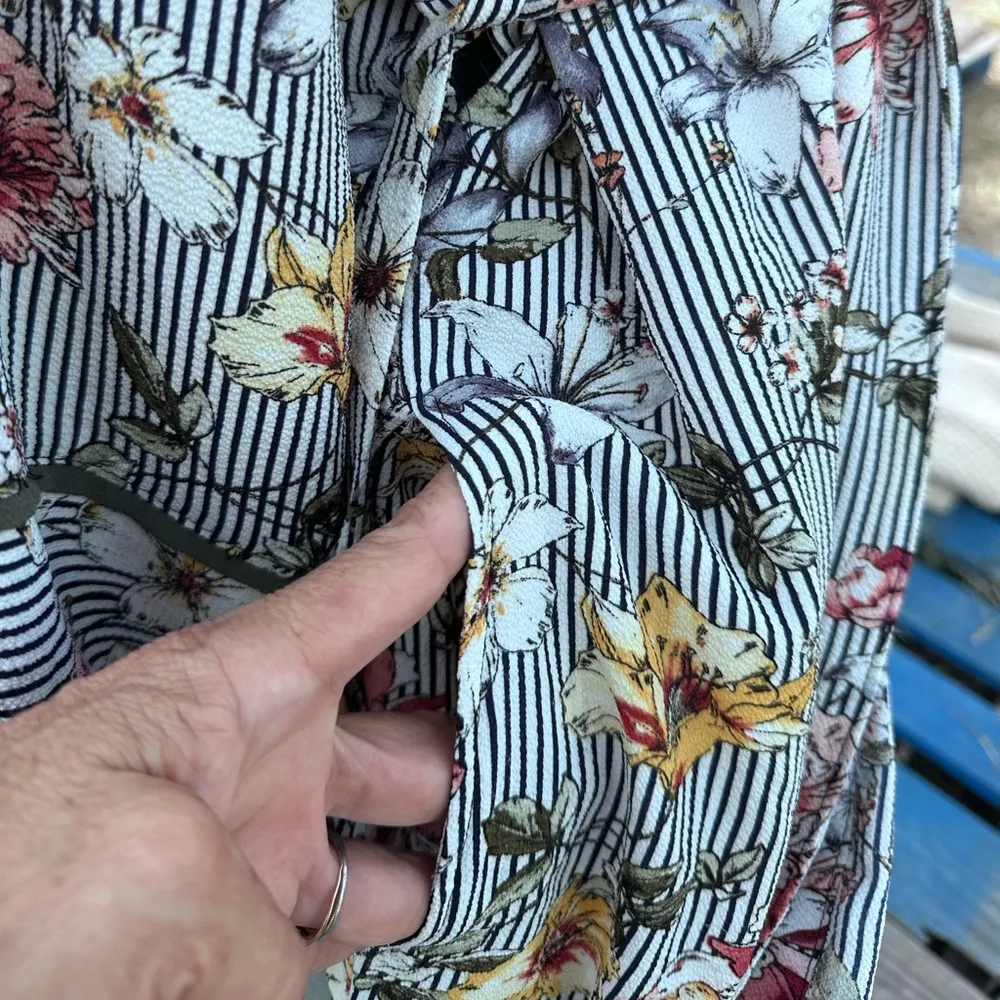 JENNAFER GRACE WOMENS Floral Kimono Robe MEDIUM Red - Image 6