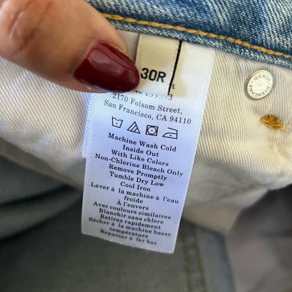 EVERLANE A-Line Denim Short - Image 7