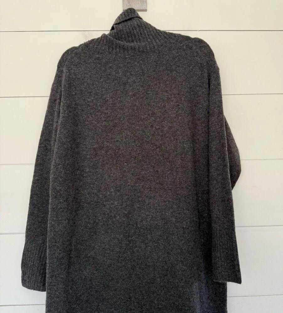 Uniqlo Women’s Medium Grey Wool Turtleneck Sweater Dress New - Image 5