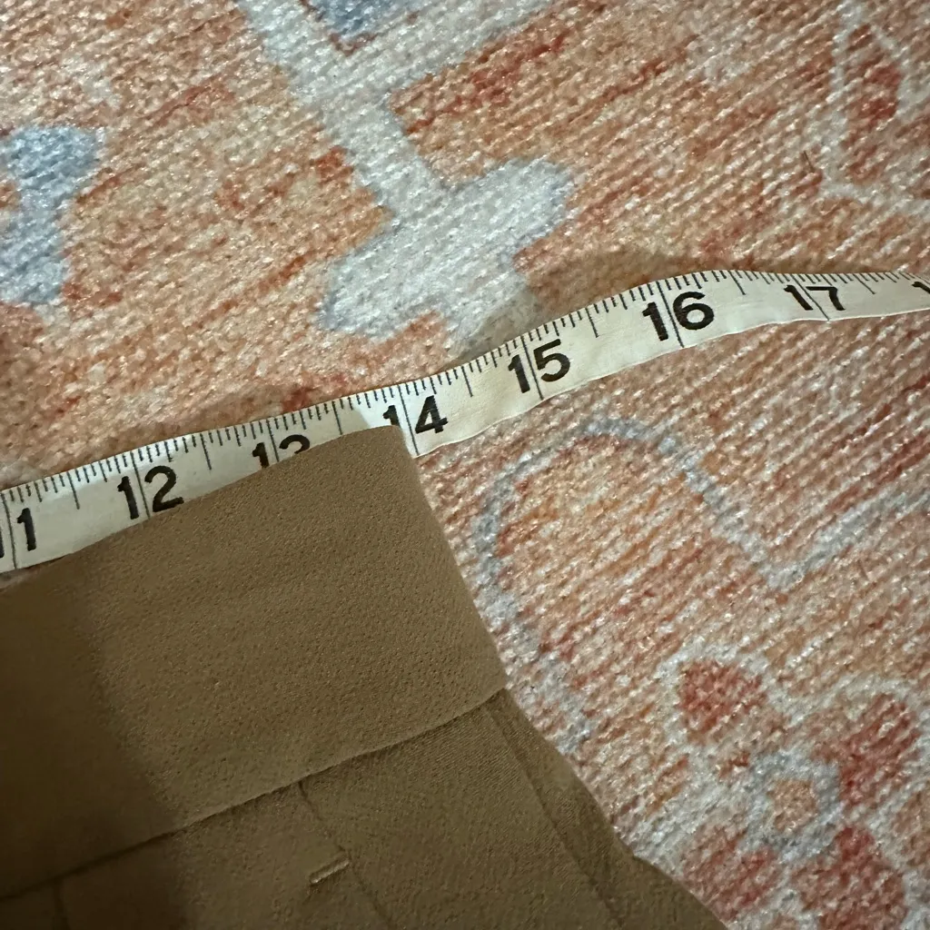 Aritzia Wilfred Carrot pant high waist relaxed fit crepe trouser camel brown 6 - Image 7