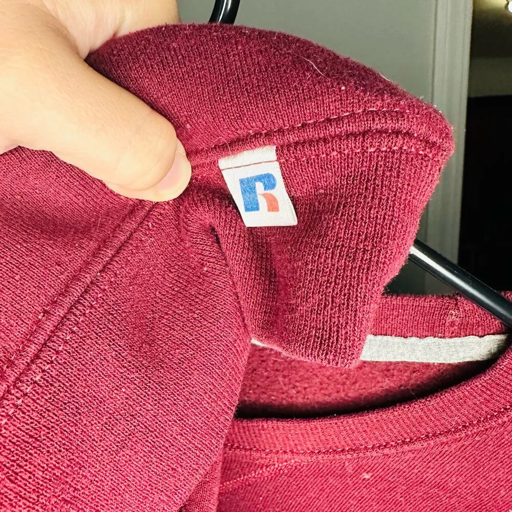 Vintage Russell Athletic Maroon Missouri State Bears Sweatshirt Size XL - Image 7