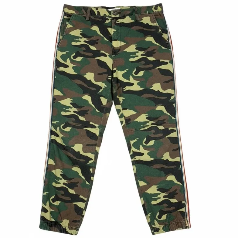 Sundry Camo Pants with Rainbow Stripe Accents Size 30 NWT Lightweight Summer - Image 14