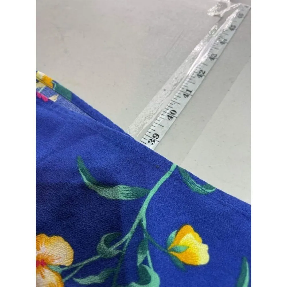 Old Navy Knee Length Floral Waist-Defined‎ Ruffle-Trim Dress Size XL - Image 8