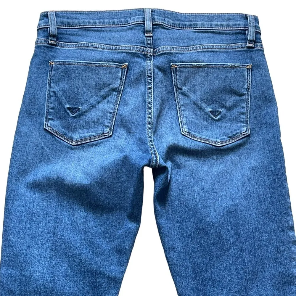 Hudson Jeans Women’s Nico Super Skinny Blue Denim Jeans Size 28 Step Hem - Image 6