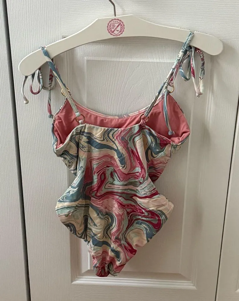 Anthropologie Dippin Daisy’s Eco Astrid One Piece Swirl Print Swimsuit - Image 4