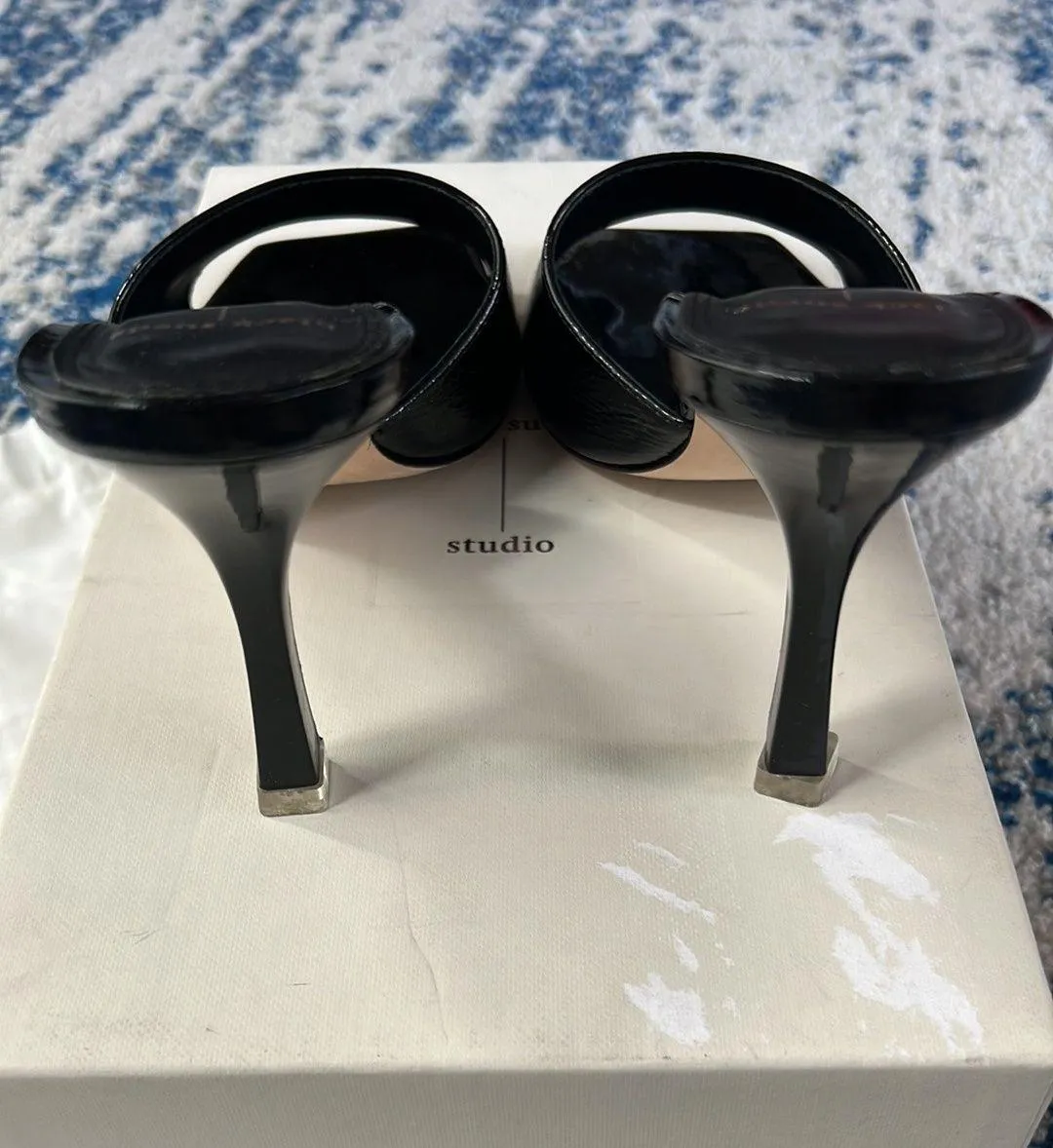 Valentina Mule in Black Patent 39 - Image 9